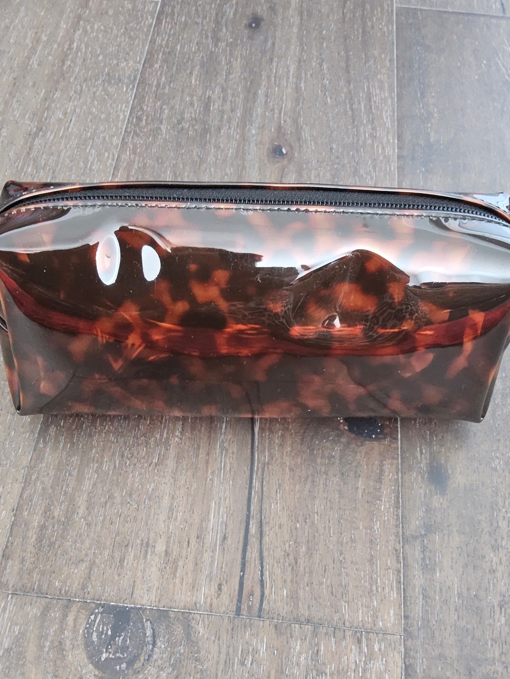SOHO Beauty Tortoiseshell Cosmetic Pouch in Brown and Black